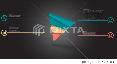 3D illustration infographic template with embossed 3D illustration infographic template with embossed 49529103