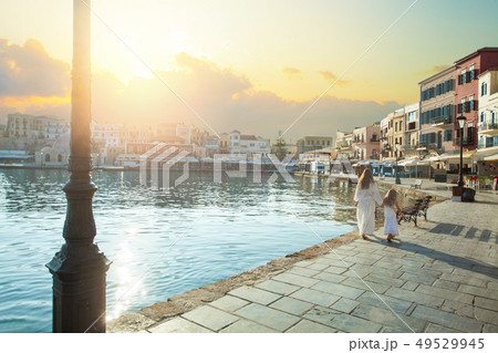 View of the old port of Chania, Crete, Greece View of the old port of Chania, Crete, Greece 49529945