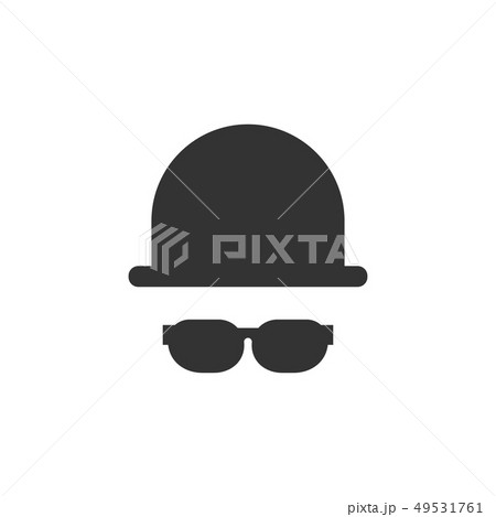 Hat and glasses icon graphic design template 49531761