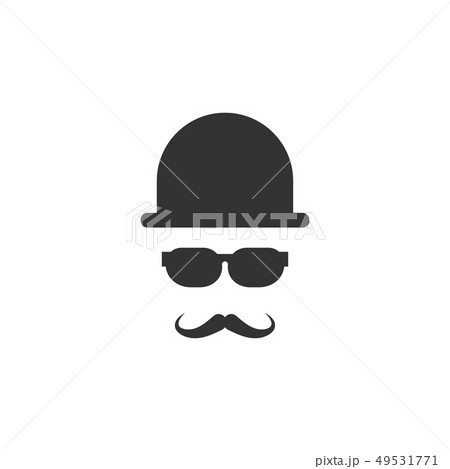 Moustache icon graphic design template vector 49531771