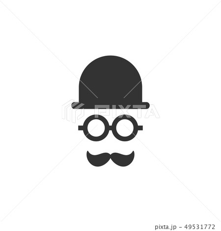 Moustache icon graphic design template vector 49531772