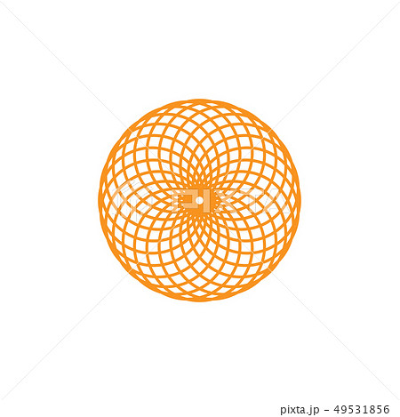 Abstract Mandala Icon Graphic Design Templateのイラスト素材