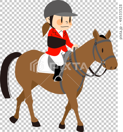 パラスポーツ　馬術　イラスト 49533528