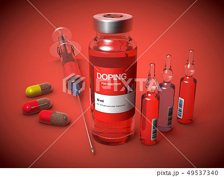 Doping substances in a vial, ampoule, capsule 49537340