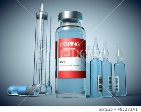 Doping substances in a vial, ampoule, capsule 49537341