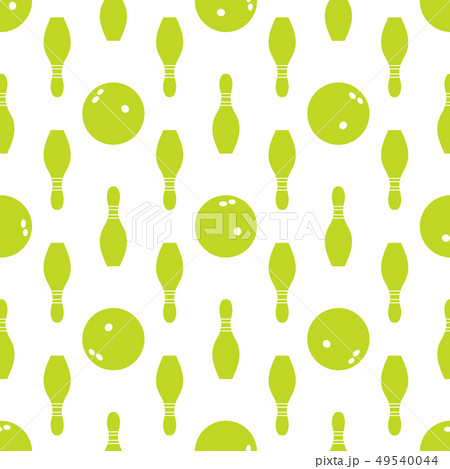 Seamless pattern with bowling pins and bowls Seamless pattern with bowling pins and bowls 49540044