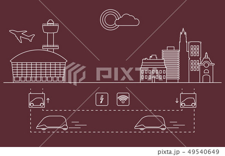 Transportation of passengers from city to airport 49540649