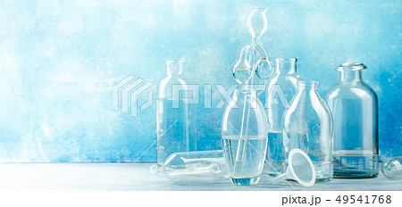 Group of glass bottles Group of glass bottles 49541768