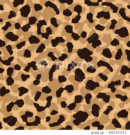 Leopard skin seamless pattern. Abstract animal fur 49542551