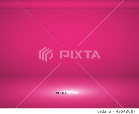 Studio background. Vector empty pink studio for your design, spotlight. Vector graphics. Empty 49543087