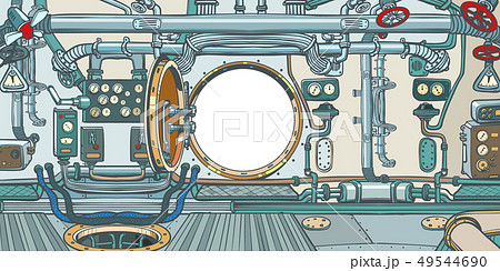 compartment or command deck of a spaceship 49544690
