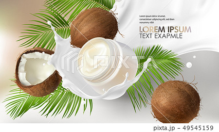 Concept poster for organic natural cream Concept poster for organic natural cream 49545159
