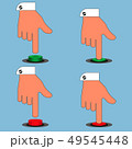 Set of icons colored buttons with the hand isolate 49545448