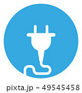stylish vector icon outlet plug on the blue  49545458
