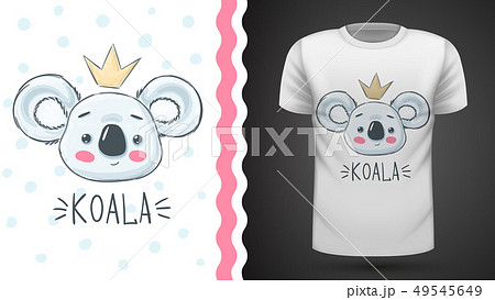 Cute koala - idea for print t-shirt. 49545649