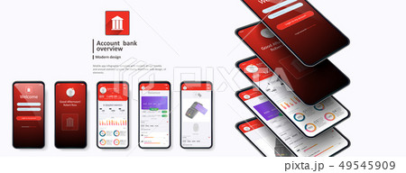 Banking App UI Kit for responsive mobile app Banking App UI Kit for responsive mobile app 49545909