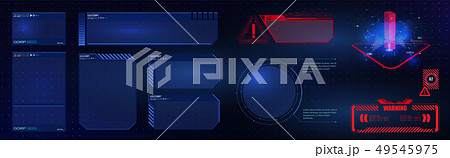 HUD UI GUI futuristic user interface screen fram HUD UI GUI futuristic user interface screen fram 49545975