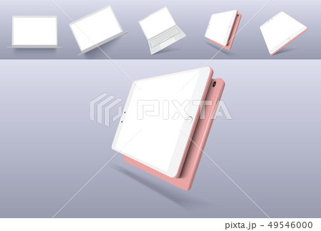 Smartphone, laptop, tablet,   Mockup perspective  49546000