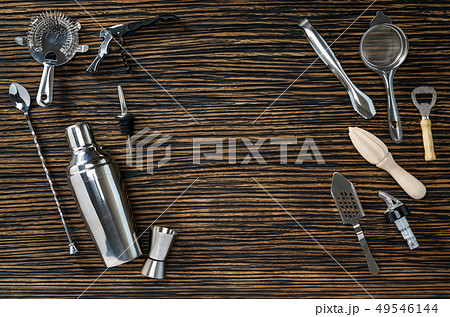 Composition of tools for cocktails 49546144