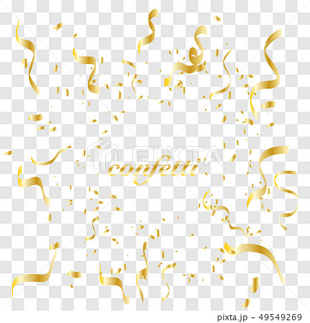 Falling shiny golden confetti 49549269
