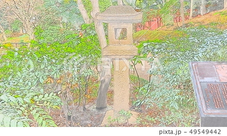 日本庭園イラストのイラスト素材