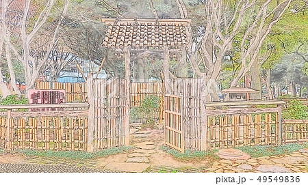 日本庭園イラスト15のイラスト素材