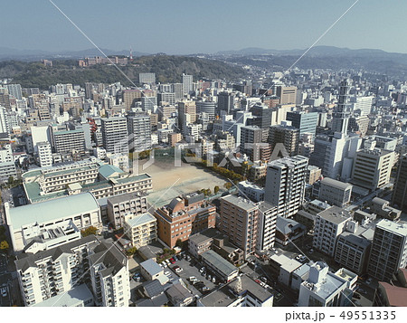 鹿児島市の加治屋町付近の空撮 49551335