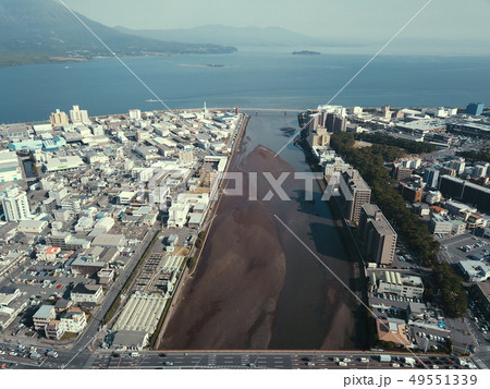 甲突川河口付近の空撮 49551339
