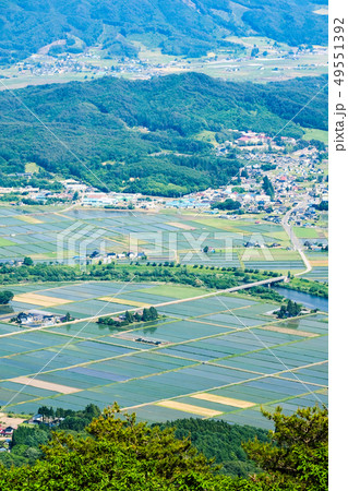 高清水展望台から望む遠野の町並み 49551392