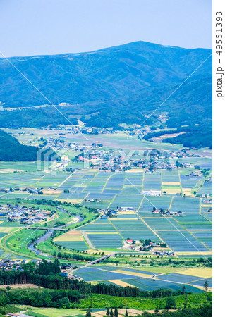 高清水展望台から望む遠野の町並み 49551393
