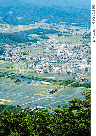 高清水展望台から望む遠野の町並み 49551399