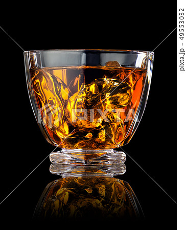 whiskey in glass 49553032
