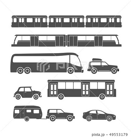 Urban vehicle collection isolated on white Urban vehicle collection isolated on white 49553179
