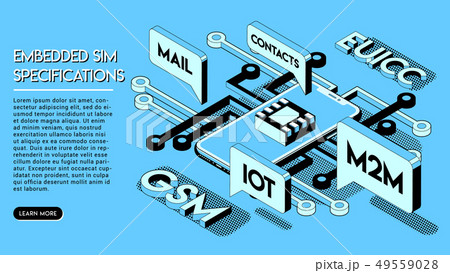 Embedded SIM Concept. New Mobile Communication Technology. 49559028