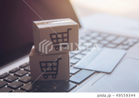 Shopping online concept - Shopping service on The Shopping online concept - Shopping service on The 49559344