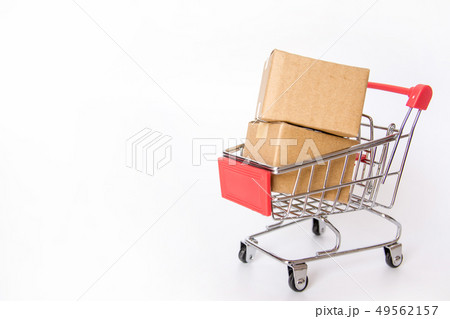 Shopping concept : Cartons or Paper boxes 49562157
