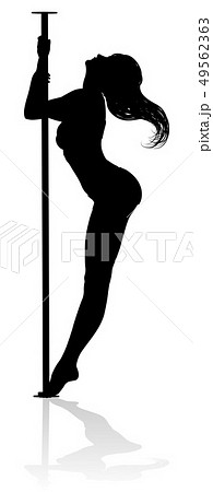 Pole Dancer Woman Silhouette 49562363