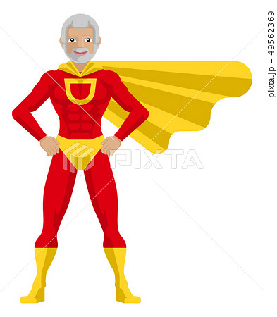 Superhero Mature Man Cartoon Superhero Mature Man Cartoon 49562369