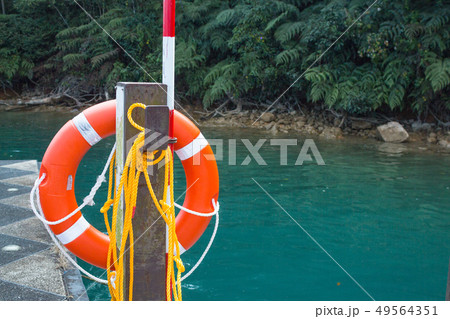 Orange lifebuoy safe life Orange lifebuoy safe life 49564351