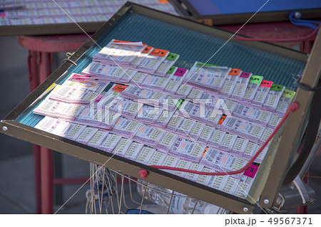 BANGKOK, Thailand - April 14, 2018 Thai lottery 49567371