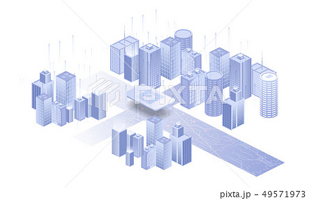 Building on white background. Network sim icon  49571973