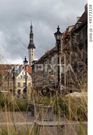 Old houses on  Old city streets. Tallinn. Estonia 49573108