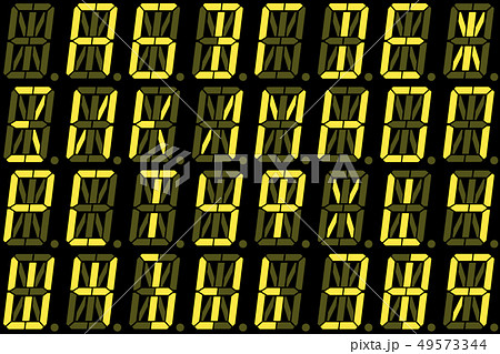 Digital Cyrillic font from capital letters on 49573344