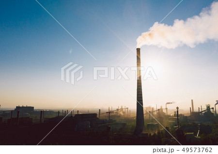 industrial landscape with heavy pollution industrial landscape with heavy pollution 49573762