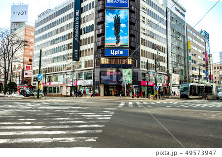札幌都市風景 市電周辺風景 西4丁目付近 札幌都市風景 市電周辺風景 西4丁目付近 49573947