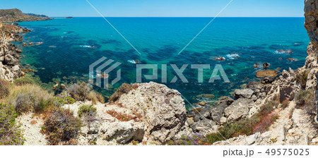 Sea beach near Rocca di San Nicola, Agrigento, 49575025