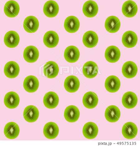 Kiwi Fruits Pink Background Kiwi Fruits Pink Background 49575135