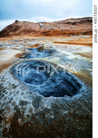 Krafla geothermal of Hverir, Namafjall in Iceland Krafla geothermal of Hverir, Namafjall in Iceland 49578307