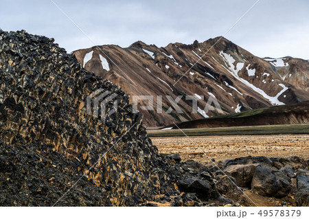 Landscape of Landmannalaugar Iceland Highland 49578379