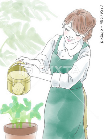 花屋の女性 49579537